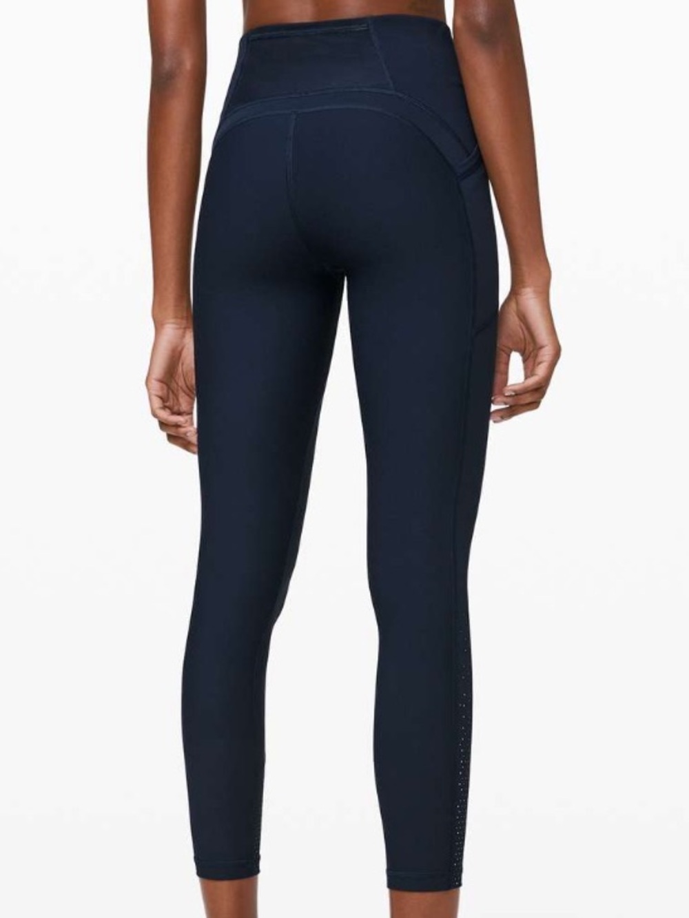 Lululemon Tightest Stuff Leggings 28" Active Athletic True Navy Blue Size 4